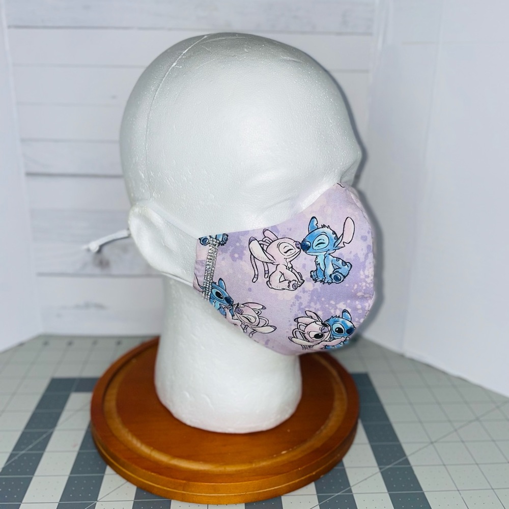Disney stitch Angel face mask glam